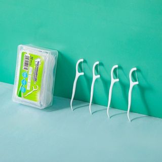 Chỉ Nha Khoa Hộp 50 Chiếc Tăm Chỉ Nha Khoa Tiệt Trùng Sợi Chỉ Mảnh Xanh Lá Siêu Tiết Kiệm