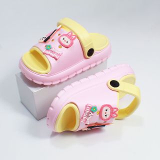 Dép Trẻ Em Quai Sau Chống Tuột – Dép Bé Gái, Bé Trai Kèm Sticker Hoạt Hình 3D Siêu Dễ Thương – Chống Trơn, Êm Chân - Mã 6189-N+24