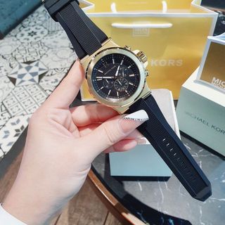 ĐỒNG HỒ NAM CAO CẤP MICHAEL K CHONOGRAP DÂY CAO SU NIỀNG THÉP