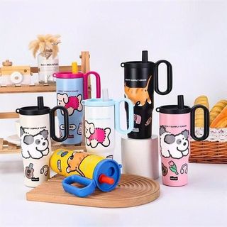Bình Giữ Nhiệt Inox 720ml Quai Cầm Thú Cưng