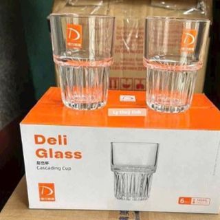 BỘ 6 LY THỦY TINH DELI 340ML 4333- 3