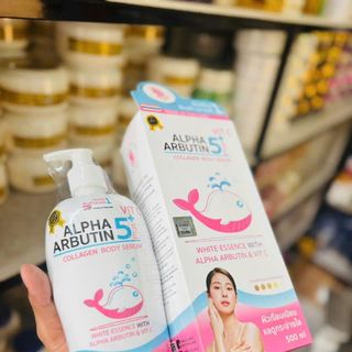Dưỡng Thể Alpha Arbutin 5 Plus+VIT C Collagen  (500ML)