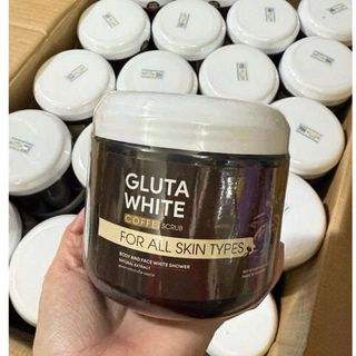 Tẩy Da Chết GLUTA WHITE Coffee Body Polish Cà Phê -Hộp 600 gram