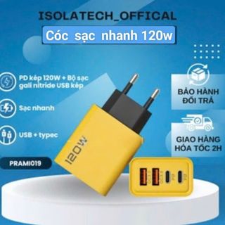 CỐC SẠC NHANH 120W 4 CỔNG 2PD 2USB