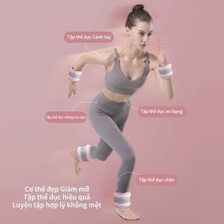 Tạ Đeo Tay , Tạ Chân Túi tạ chân dành cho gym Chất Liệu Bột Sắt Mịn Tập Gym Tập Yoga Tại Nhà - SP126