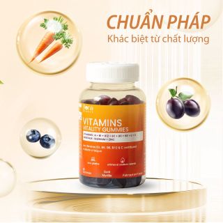 COMBO 2 HỘP KẸO DẺO VITAMINS VITALITY GUMMIES 120 VIÊN