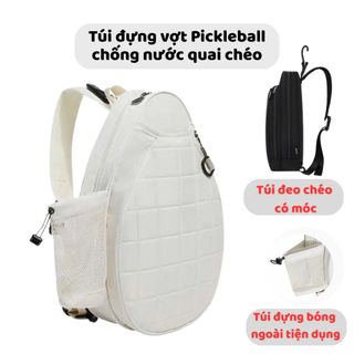 Túi đựng vợt pickleball nam nữ bao đưng vợt có quai đeo chéo và móc chống thấm nước cỡ lớn - SP164