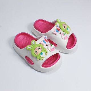Dép Trẻ Em Kèm Sticker 3D Hoạt Hình – Dép Bé Trai Bé Gái Đế Cao Chống Trơn, Êm Chân, Màu Pastel Siêu Đáng Yêu – Mã 1103+250