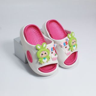 Dép Trẻ Em Kèm Sticker 3D Hoạt Hình – Dép Bé Trai Bé Gái Đế Cao Chống Trơn, Êm Chân, Màu Pastel Siêu Đáng Yêu – Mã 1103+250