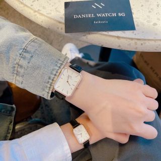 XẢ KHO ĐỒNG HỒ CAO CẤP DANIEL W MẶT CHỮ NHẬT DÂY DA VÀ LƯỚI SIZE NAM LỚN