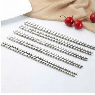 SET 5 ĐÔI ĐŨA INOX XOẮN SANG TRỌNG