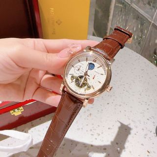 SALE BỎ MẪU ĐỒNG HỒ NAM TRUNG CẤP FATEK DÂY DA SỐ VẠCH AUTOMATIC