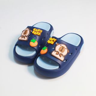 Dép Trẻ Em Sticker Capybara Hot Trend – Dép Cao Su EVA Êm Chân, Đế Dày Chống Sốc, Hàng Nhập Khẩu 100% - Mã A01-157
