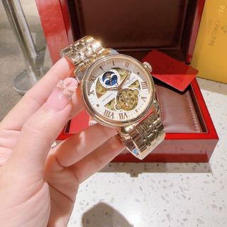 SALE BỎ MẪU ĐỒNG HỒ NAM TRUNG CẤP FATEK DÂY THÉP SỐ LA MÃ AUTOMATIC