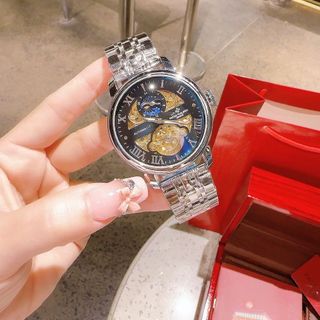 SALE BỎ MẪU ĐỒNG HỒ NAM TRUNG CẤP FATEK DÂY THÉP SỐ LA MÃ AUTOMATIC