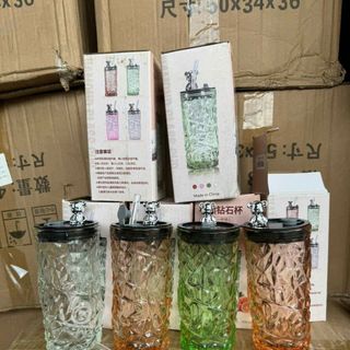 Ly Đựng Nước Thủy Tinh Hình Gấu 500ml