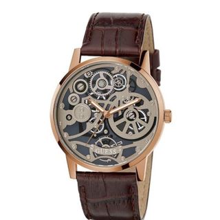 ĐỒNG HỒ NAM CAO CẤP GUET GW0570G DÂY DA MẶT GIẢ CƠ