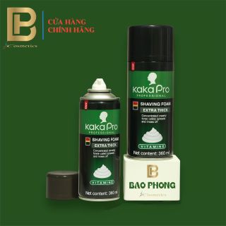 Bọt Cạo Râu Kaka-Pro 360ml (NEW) – Êm dịu, sạch sâu, bảo vệ da