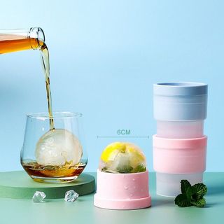 Khuôn Làm Đá Hình Tròn Lớn 6CM Tiện Lợi Khuôn Đá Bi Lớn Khuôn Đá Khuôn Làm Thạch Rau Câu