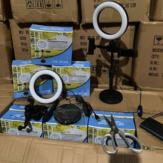 Đèn Livestream Để Bàn 2 Kẹp Siêu Bền Hỗ Trợ Ánh Sáng Quay Video