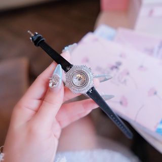 ĐỒNG HỒ NỮ CHÍNH HÃNG BRIDE TALK DÂY DA MẶT PHA LÊ FULLBOX