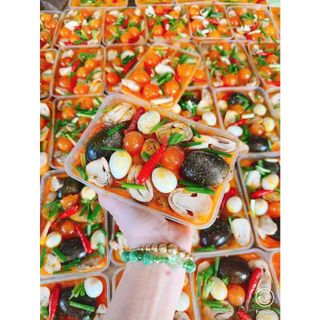 Thịt Chưng Nấm Tam Sắc & Nấm Trứng Muối Hủ 500gr (giao hoả tốc)