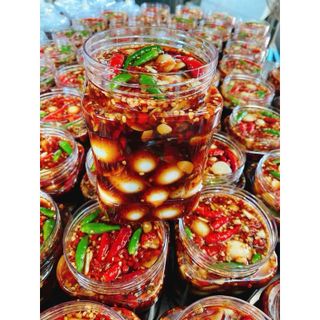 Trứng cút ngâm tương hủ 50 trứng (giao tphcm)