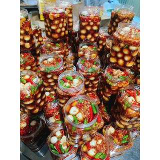 Trứng cút ngâm tương hủ 50 trứng (giao tphcm)
