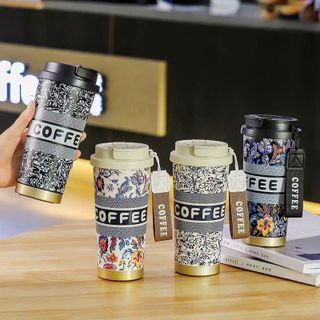 Ly inox giữ nhiệt phong cách châu âu Coffee
