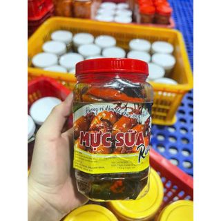 Mực sữa rim tỏi ớt hủ 500gr (giao hoả tốc)