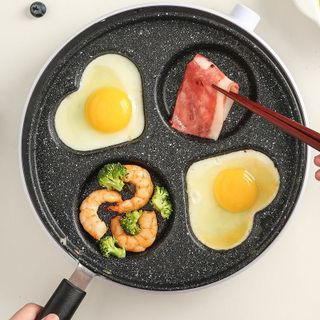 Chảo Vân Đá Chống Dính Cao Cấp 24cm 4 ô hình trái tim