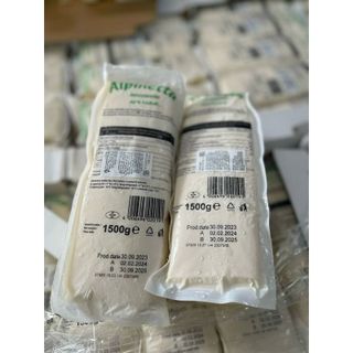 Phô mai khối 1,5kg Alpinetta mozzarella Đức (phô mai cheese kéo sợi chảy mềm)