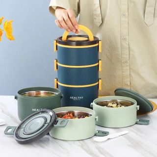 CÀ MEN, HỘP CƠM 3 TẦNG GIỮ NHIỆT INOX