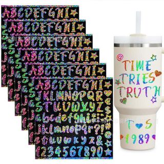 Sticker chữ kim tuyến tấm lớn (22x18cm)