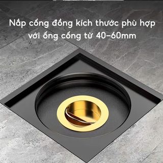 Nắp đậy cống thoát nước ngăn mùi, chống côn trùng bằng đồng