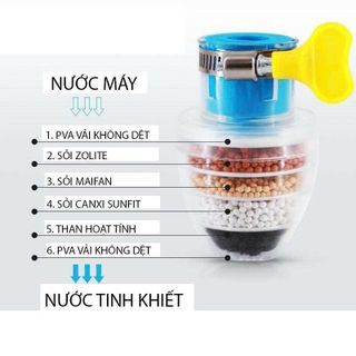 ĐẦU LỌC NƯỚC TẠI VÒI 6 TẦNG LỌC