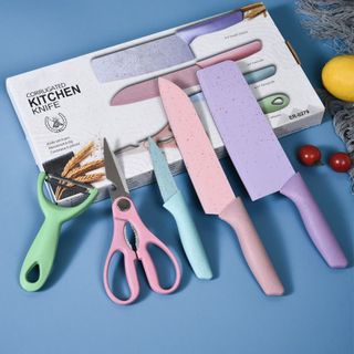 Bộ dao lúa mạch 5 món 2024 Corrugated Kitchen Knife