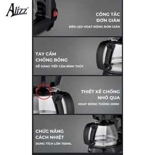 MÁY PHA CÀ PHÊ NHỎ GIỌT TỰ ĐỘNG ALIZZ AL-13992
