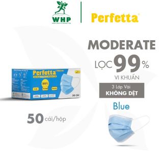 Khẩu Trang Y Tế Cao Cấp Perfetta Moderate 3 Lớp Kháng Khuẩn (50 cái/hộp)