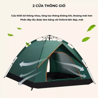 Lều Cắm Trại, Lều Dã Ngoại Ngoài Trời 3-4 Người, Lều Phượt Lều Du Lịch Che Nắng Cho Gia Đình - SP028