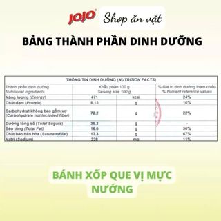 Bánh xốp que vị mực nướng và tôm nướng JoJo 55g - Bánh xốp que Bánh xốp JoJo