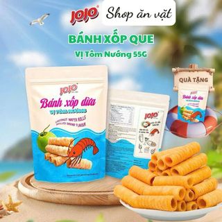 Bánh xốp que vị mực nướng và tôm nướng JoJo 55g - Bánh xốp que Bánh xốp JoJo