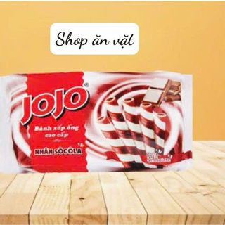 Bánh xốp ống nhân kem sôcôla JoJo 115G - Bánh xốp nhân kem đậm vị sôcôla