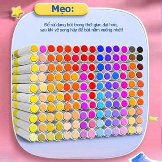 HỘP 60 BÚT TÔ MÀU ACRYLIC MARKE CHỐNG NƯỚC