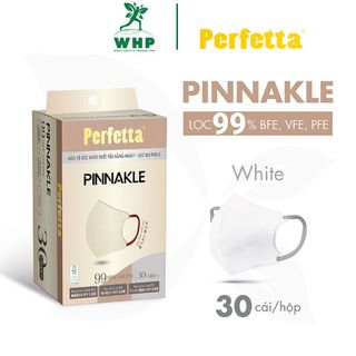 Khẩu Trang Cao Cấp Perfetta Pinnakle ,Form 5D, Quai Đeo Thun Bông , Lớp Trong Mềm Mịn (30 cái/hộp)