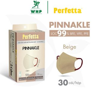 Khẩu Trang Cao Cấp Perfetta Pinnakle ,Form 5D, Quai Đeo Thun Bông , Lớp Trong Mềm Mịn (30 cái/hộp)