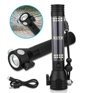ĐÈN PIN POLICE ĐA NĂNG T09 KIÊM BÚA THOÁT HIỂM
