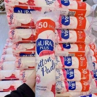 Bông tẩy trang AURA PLUS BEAUTy 150 Miếng