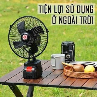 QUẠT TÍCH ĐIỆN LỒNG SẮT ĐẢO CHIỀU PIN 10 CELL