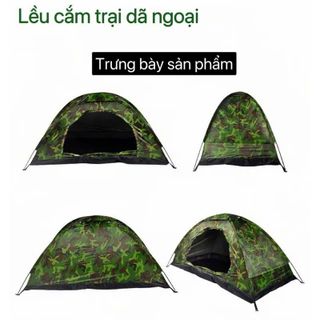 Lều cắm trại picnic 2 lớp cửa đi phượt dã ngoại du lịch chống thấm ngủ ngon hòa mình vào thiên nhiên - SP018